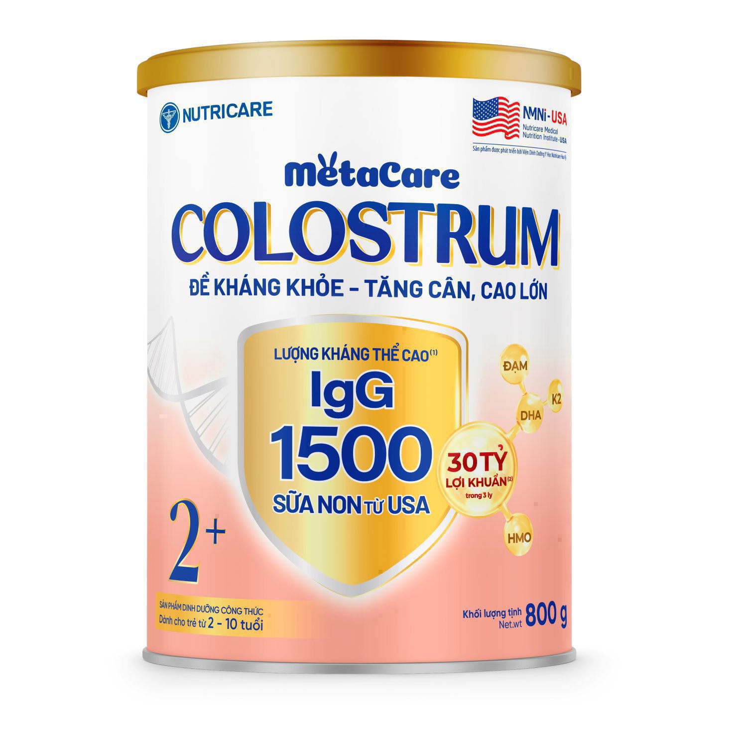 Sản phẩm dinh dưỡng Metacare Colostrum 2+ 800 g