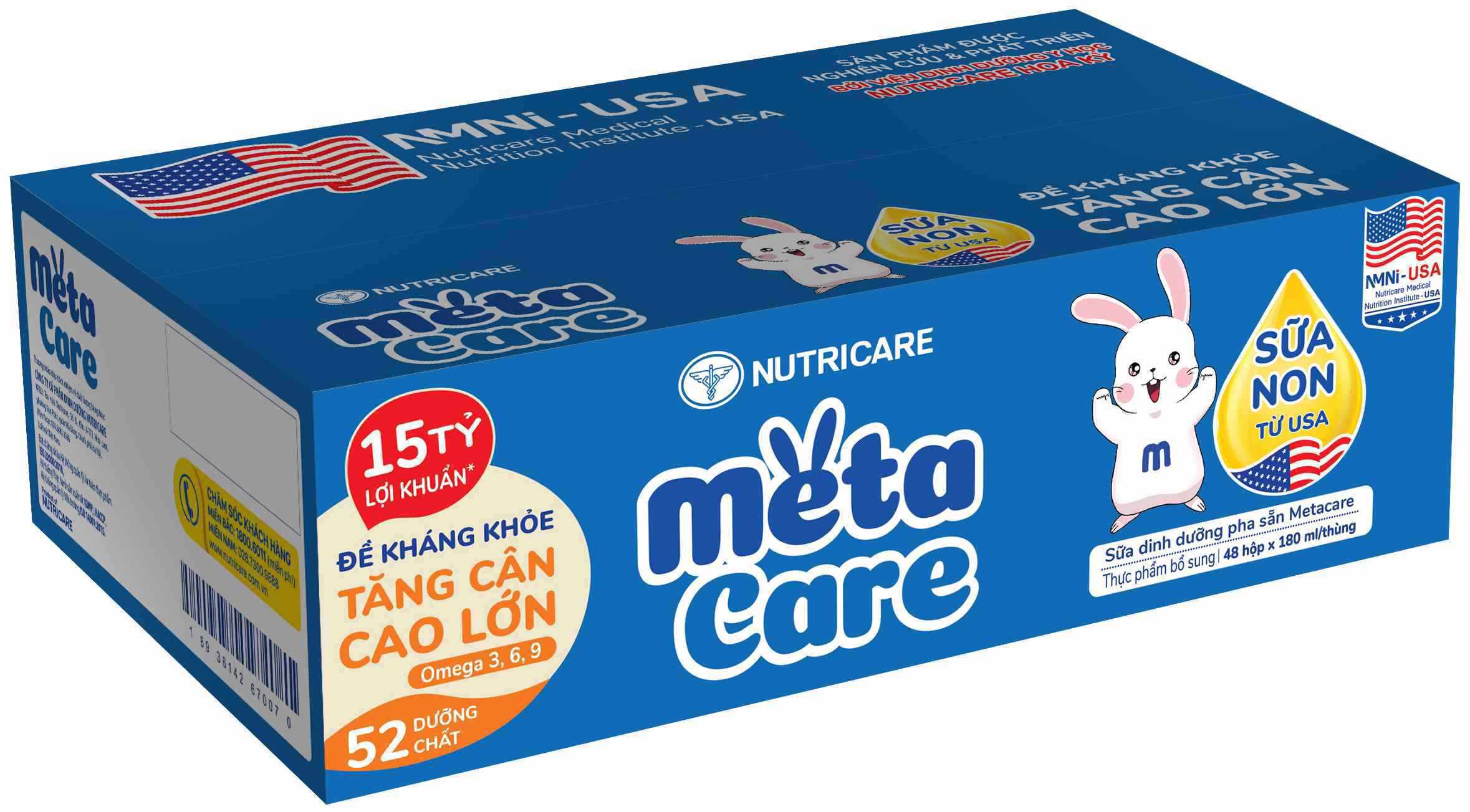 Sữa dinh dưỡng pha sẵn Metacare 180 ml